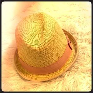 I am selling a pink and tan hat